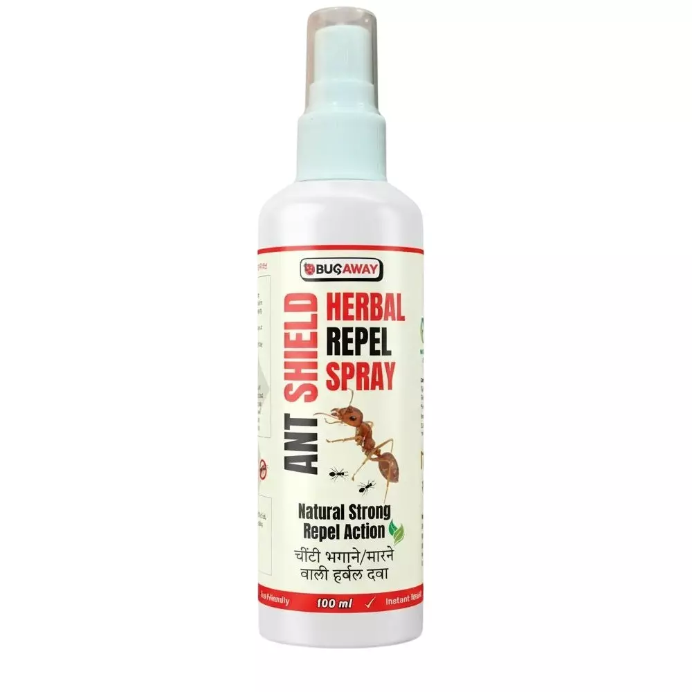 BUGAWAY Natural Ant Shield Repellent Spray 100 ml 100% Organic for Home