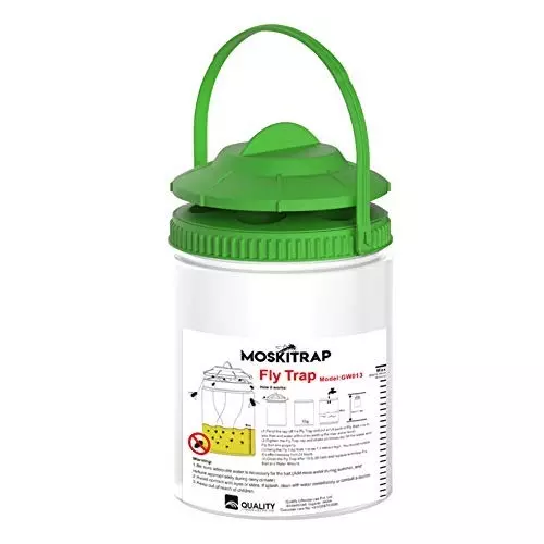 Moskitrap Fly Catcher Plastic Green 2000 sq ft Coverage Area for Outdoor, GW013