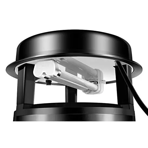 Moskitrap Pest Trap Electric with UV LED Light  Black Round Shape Plastic for Indoor & Outdoor, Gm 928