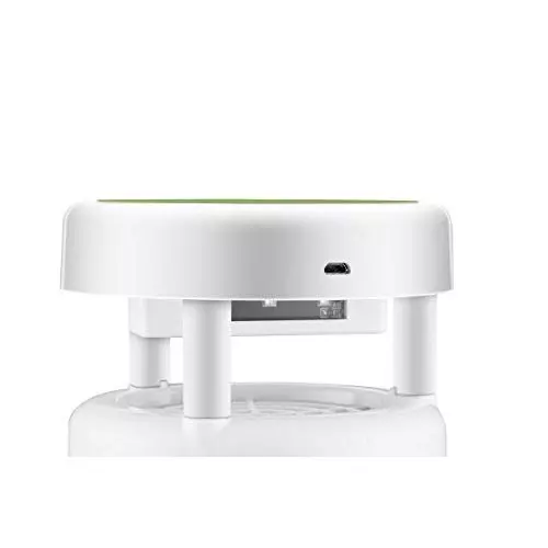 Moskitrap Mosquito Killer Trap Lamp Machine with UV LED Light White Round Shape Plastic for Indoor, Gm966