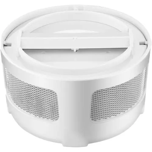 Moskitrap Mosquito Killer Trap Lamp Machine with UV LED Light White Round Shape Plastic for Indoor, Gm966