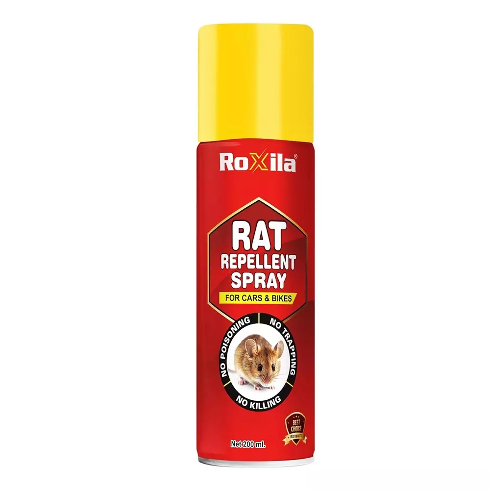 Roxila Non Toxic Rat Repellent Spray Lavender 200 ml Bottle Liquid for Car & Bike
