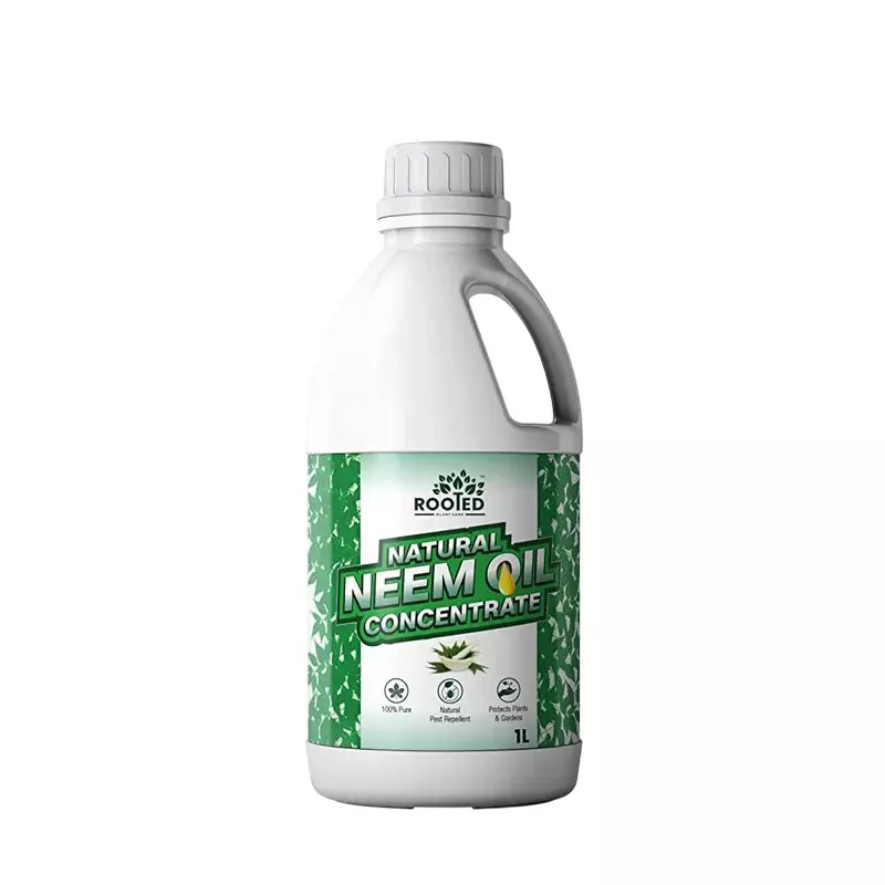 Rooted Neem Oil Concentrate Bottle Liquid Form for Flower Gardens, Indoor Plants