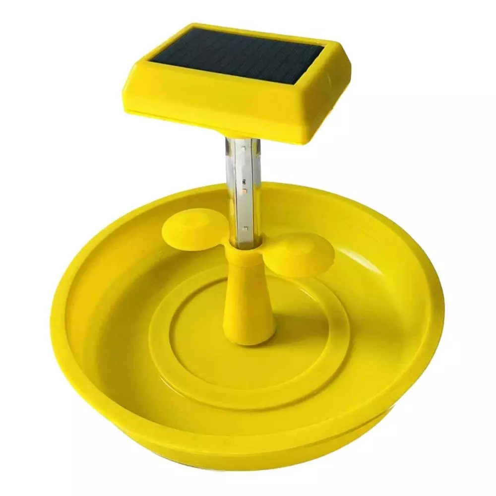 Kamal Agrotech Plastic Yellow Mini Solar Insect Trap - 120 Types Agriculture Insects