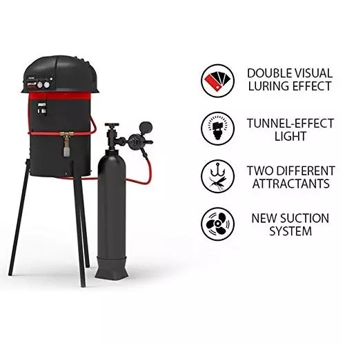 Moskitrap Mosquito Killer System Repellent Style Black Plastic for Outdoor, G2