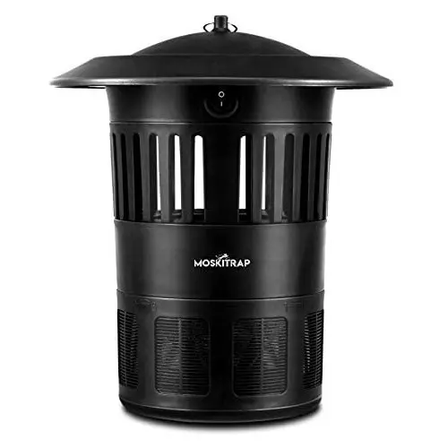Moskitrap Mosquito Trap with 2 UV Bulbs (7 W Each) Electric Black Plastic for Indoor, GM918