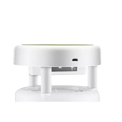 Moskitrap Mosquito Killer Trap Lamp Machine Kit with UV LED Light White Round Shape Plastic for Indoor, GM966 + M301