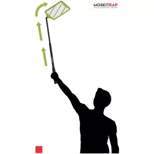 Moskitrap Mosquito Killer Trap Lamp Machine Kit with UV LED Light White Round Shape Plastic for Indoor, GM966 + M301