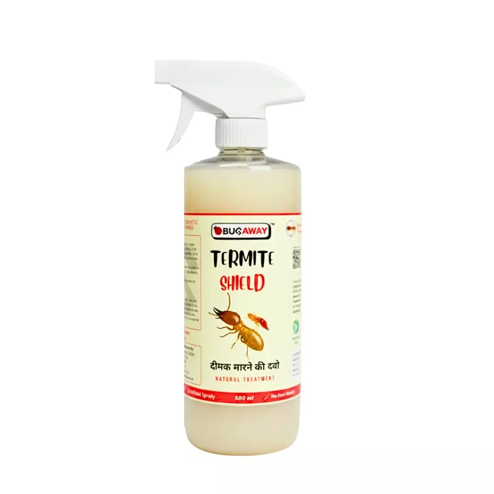 Bugaway Herbal Termite Shield Natural Spray 500 ml Bottle Liquid Form for Wood Furniture