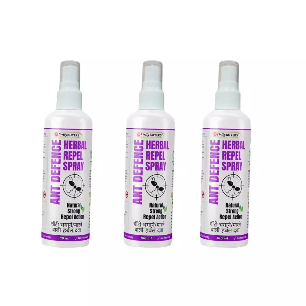 PrettyBUYERS 100 ml Ant Defence Herbal Repellent Spray (Pack of 3)
