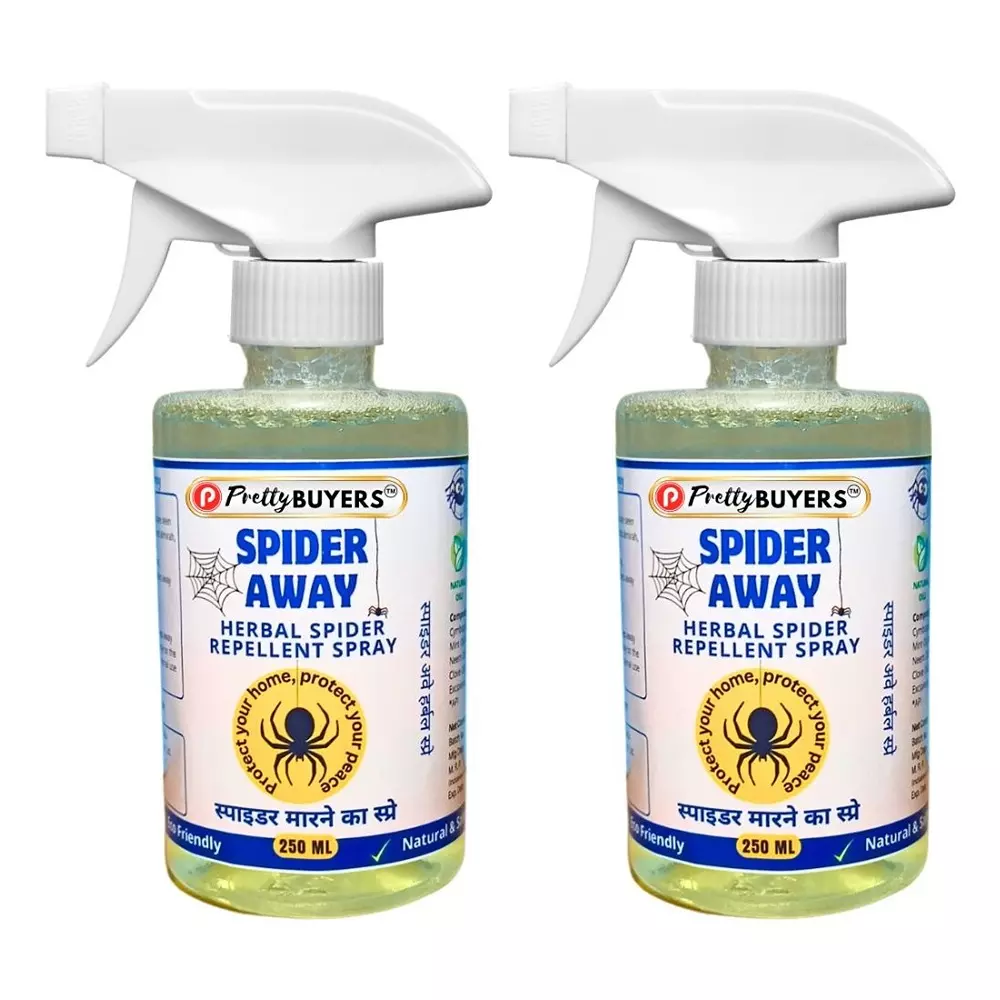 PrettyBUYERS 250 ml Spider Away Herbal Repellent Spray (Pack of 2 Pcs)