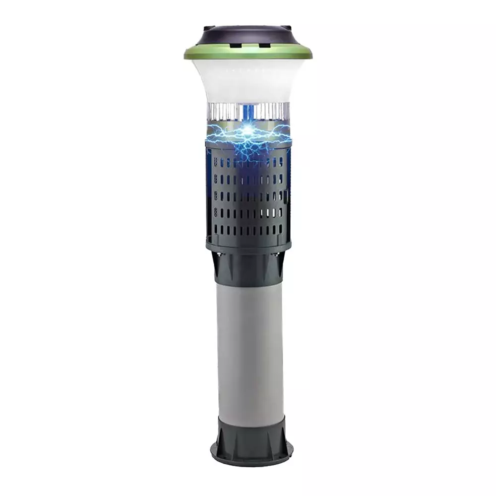 Moskitrap Pest Trap with UV LED Light Electric Human Bionics Technology Black for Outdoor, GM932