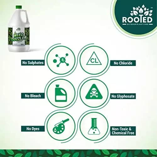Rooted Weed Guzzler 2.5 L Bottle Liquid Form for ‎Plant Growth, Soil Conditioning, ROOTED_WG_2.5L