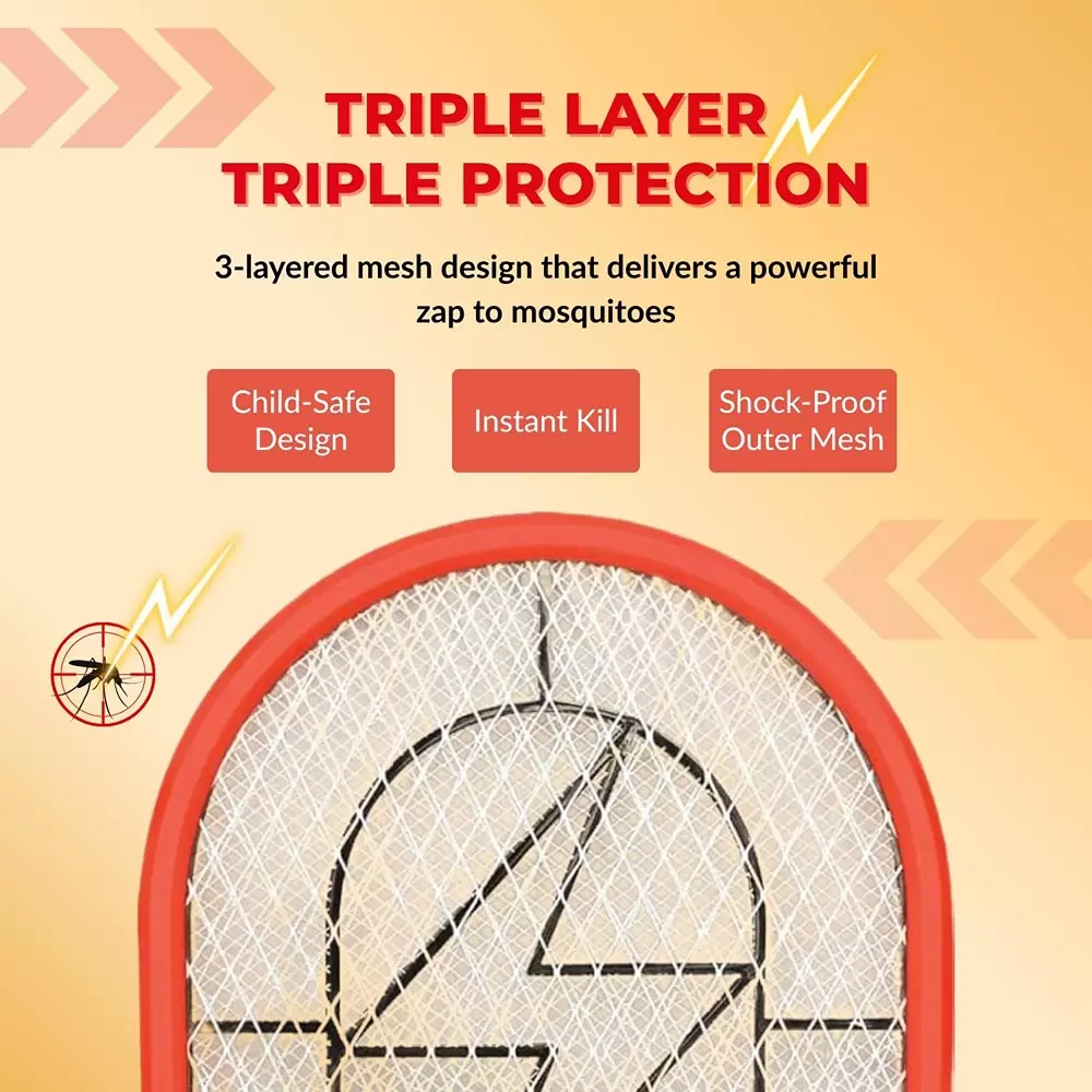 Ajanta Mosquito Zapper 600 mAh Lithium-Ion Rechargeable Battery with LED Light, AMZ-160