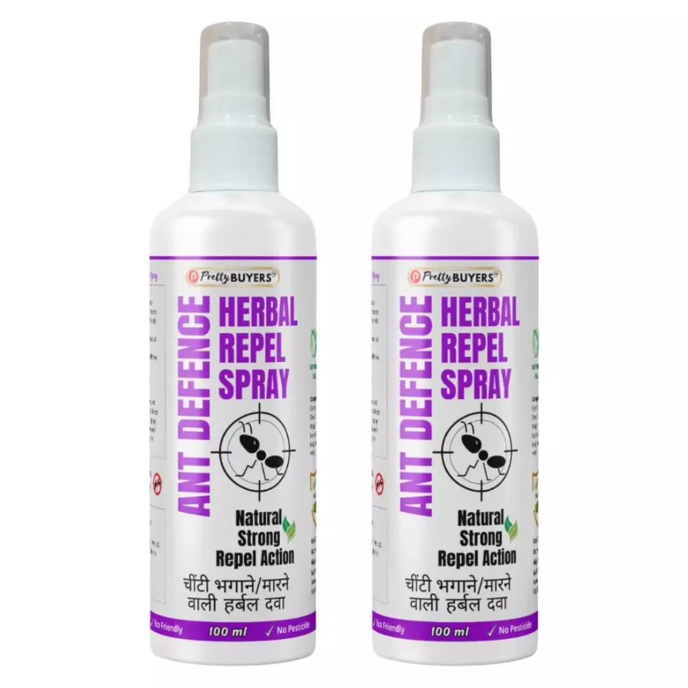 PrettyBUYERS 100 ml Herbal Ant Repellent Spray Ant Defence Made with Essential Oil (Pack of 2 Pcs)