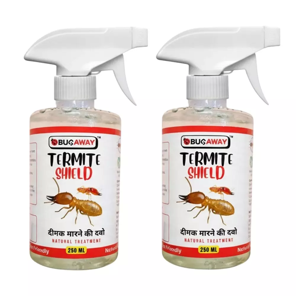 BUGAWAY Termite Shield (Dimak Spray) 250 ml 100% Organic for Home (Pack of 2)