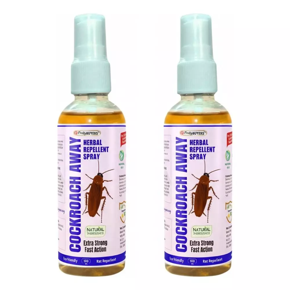 PrettyBUYERS 100 ml Cockroach Away Herbal Repellent Spray (Pack of 2 Pcs)