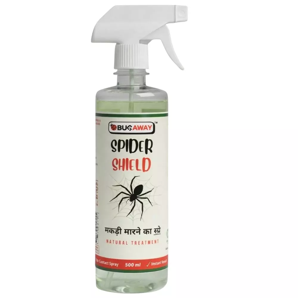 BUGAWAY Herbal Spider Shield Repellent Spray 500 ml 100% Organic for Home