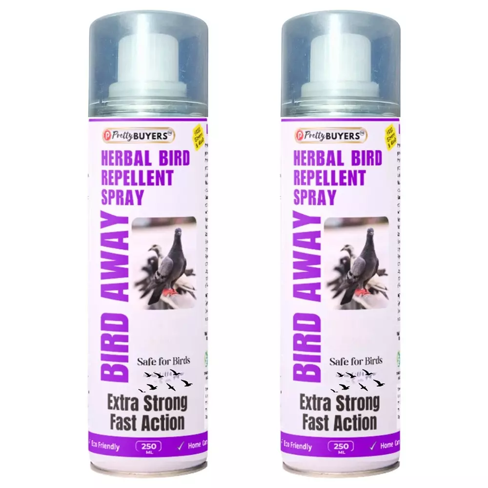 PrettyBUYERS Herbal Bird Away Repellent Spray 250 ml Each (Pack of 2)