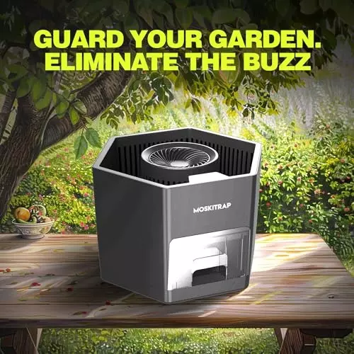 Moskitrap Inhalor Mosquito Trap Silent Electric Insect Killer Black ABS Internal DC Motor Metal Mesh for Indoor & Outdoor, GM975