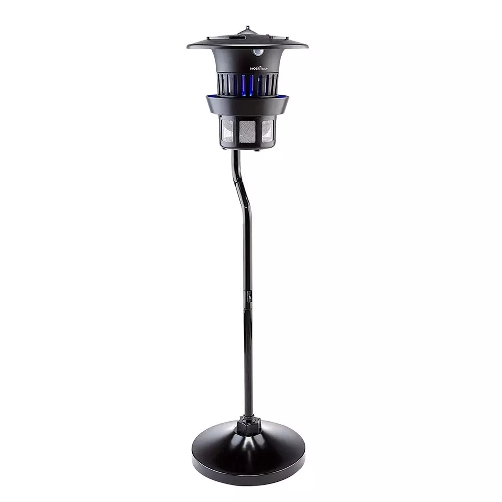 Moskitrap Pest Trap Kit with UV LED Light Auto On/Off Day & Night Black Round Shape Plastic for Indoor & Outdoor, GM931G
