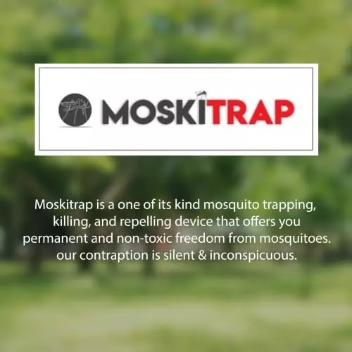 Moskitrap Pest Trap Kit with UV LED Light Auto On/Off Day & Night Black Round Shape Plastic for Indoor & Outdoor, GM931G