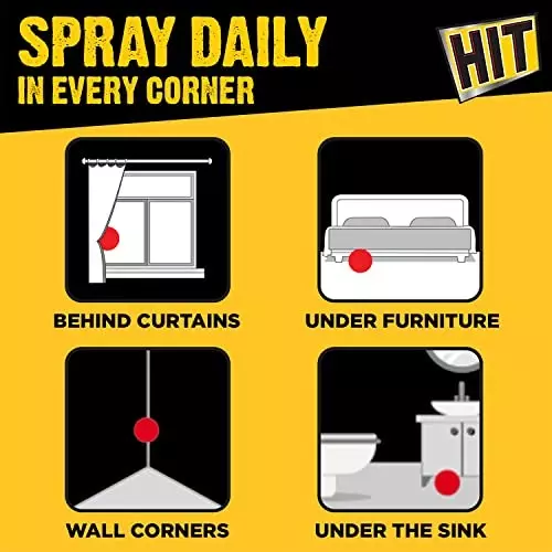 Hit Mosquito & Fly Killer Spray 400 ml (Pack of 6)