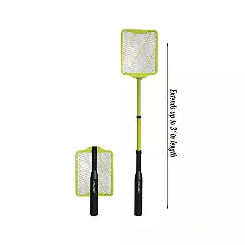 Moskitrap Insect Zapper Green - Black ‎Electric Racket Style ABS & PP for Indoor, M-301