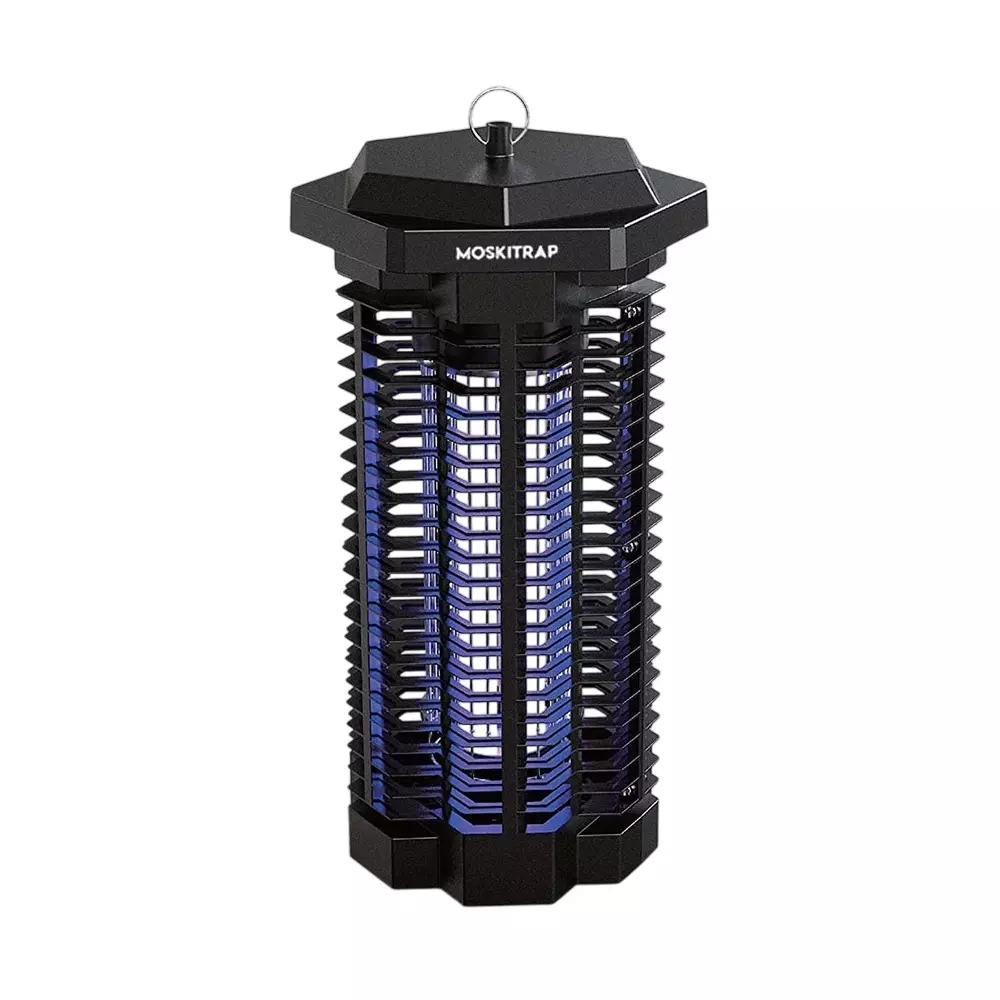 Moskitrap Bug Zapper with UV LED Light Black 360 Protection Plastic for Indoor & Outdoor, MW12