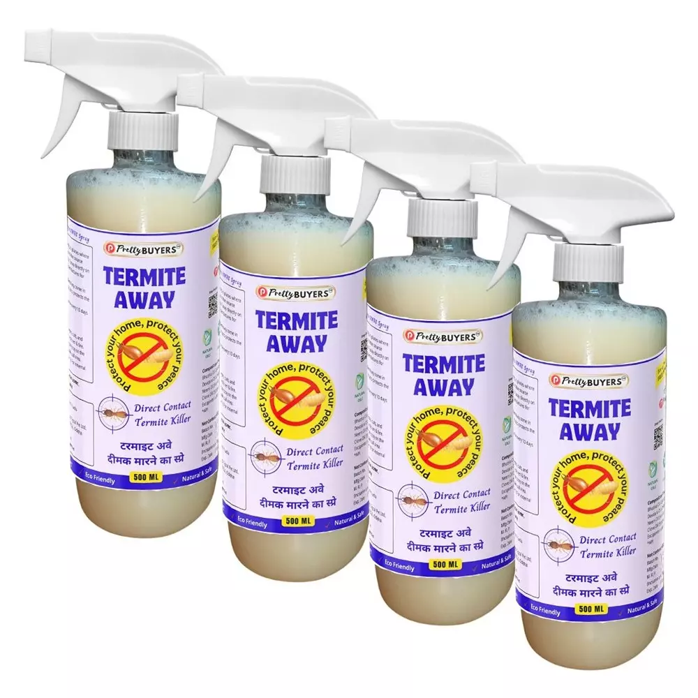 PrettyBUYERS 500 ml Termite Away Herbal Repellent Spray (Pack of 4 Pcs)
