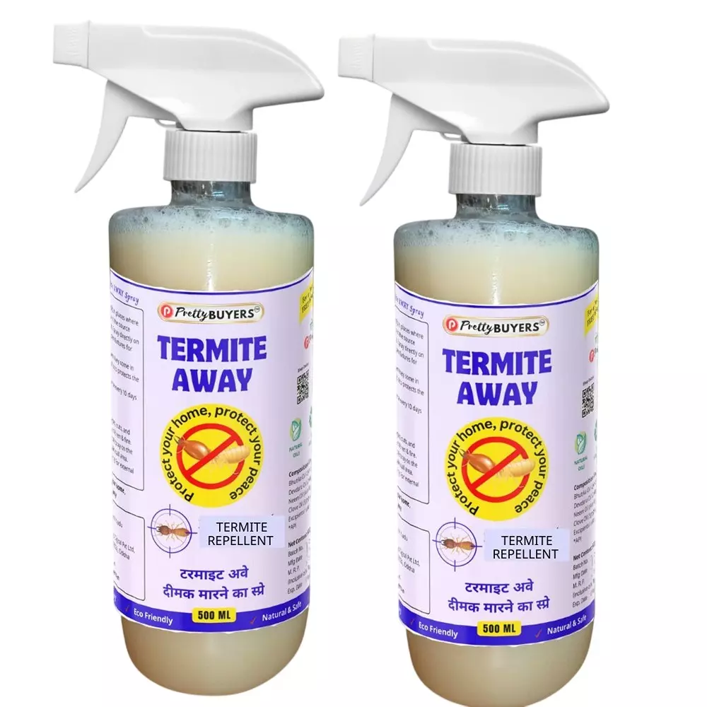 PrettyBUYERS 500 ml Termite Away Herbal Repellent Spray (Pack of 2 Pcs)