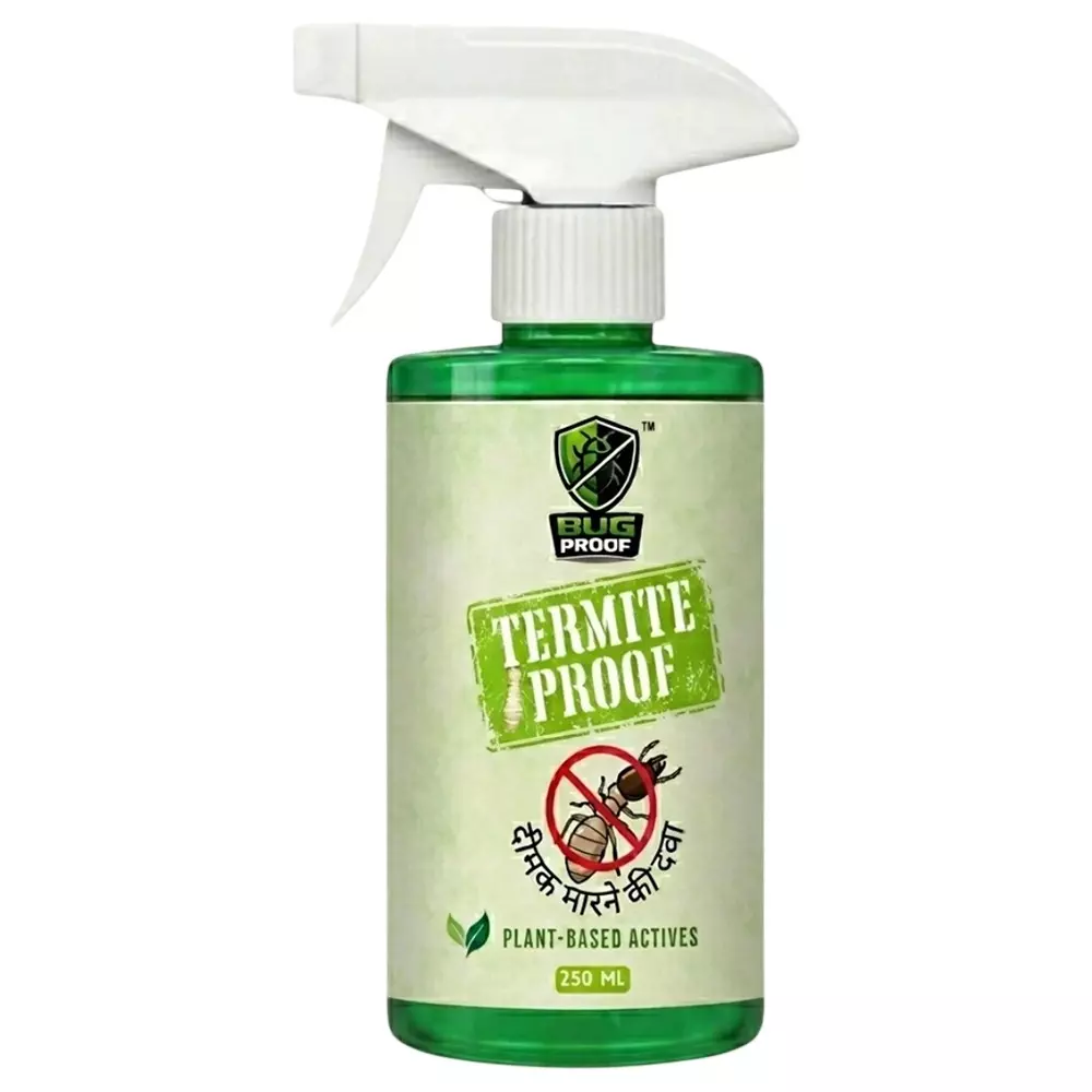BUGPROOF 250 ml Herbal Termite Killing Spray Liquid Formula for Wooden Furniture