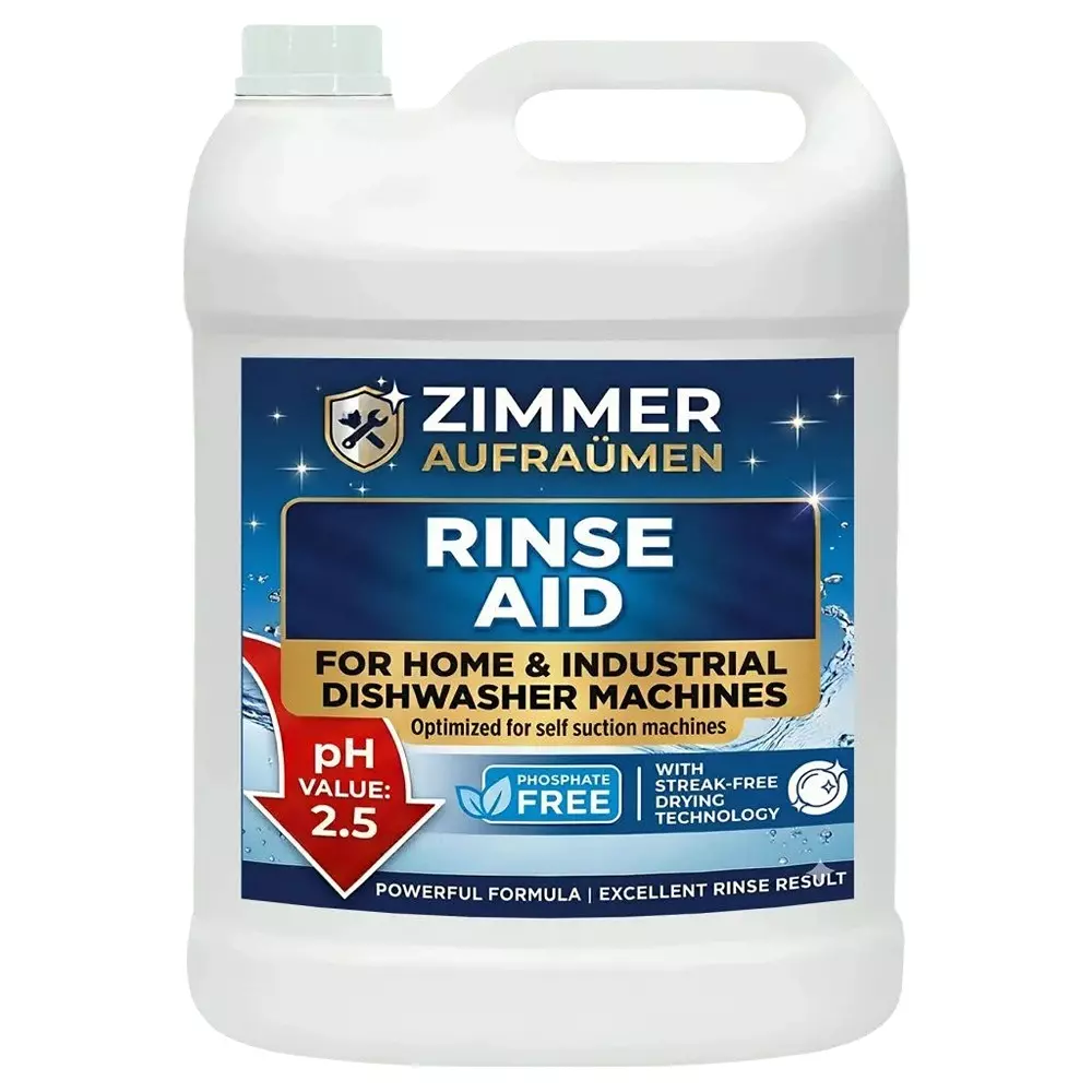 Zimmer Aufraumen Automatic Dishwasher Rinse Aid Liquid 5 L Can, RINSEAID5L