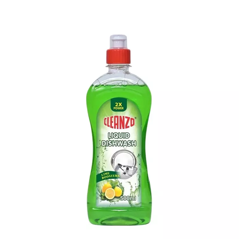 Cleanzo Liquid Form Dishwash Green Lemon Fragrance Liquid Form 500 ml Bottle Packaging Type