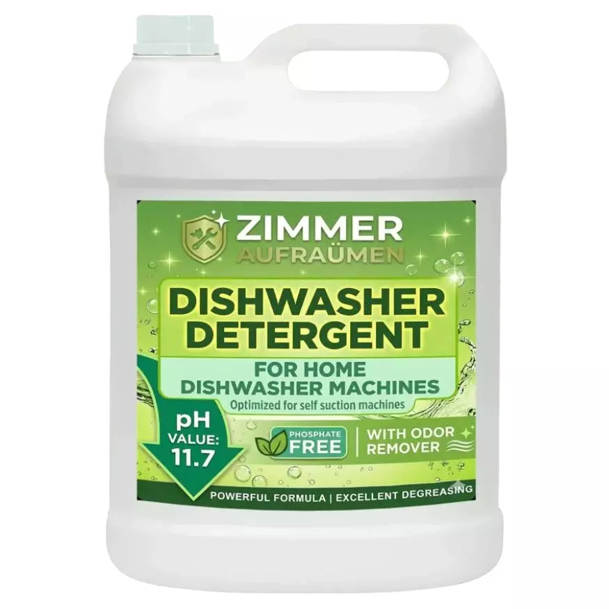 Zimmer Aufraumen Automatic Dishwasher Liquid Detergent 5 L Can, HOMEDISHMC5L