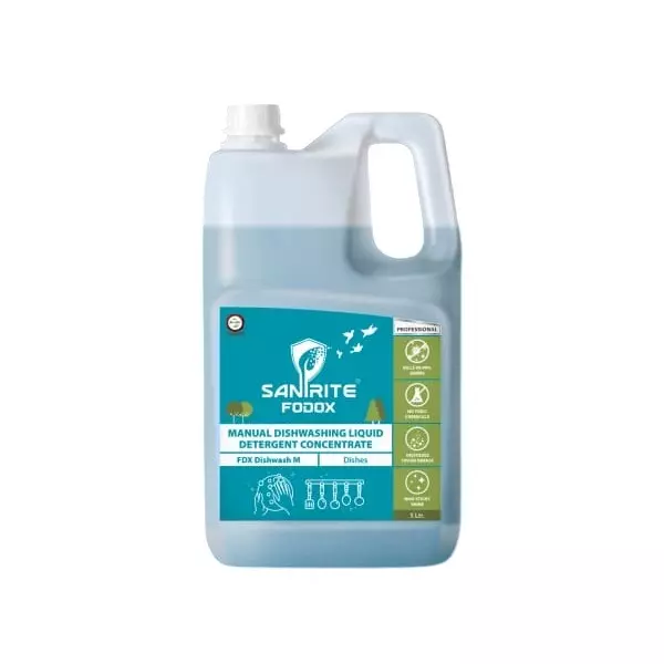 Sanirite Odourless Manual Dishwashing Gel Odourless Fragrance 5 L Capacity, FDX-DishwashM
