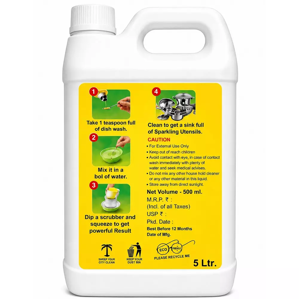securio-dishwash-liquid-gel-lime-fragrance-5-l-for-kitchen-utensil-cleaner-removes-tough-grease-oil-powerful-cleaning-formula