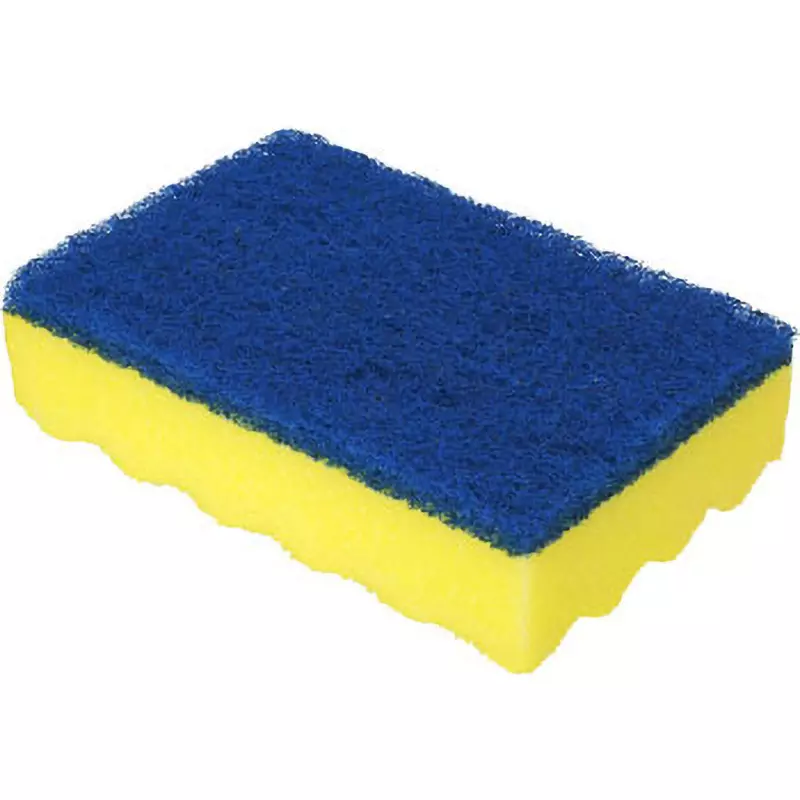 monotaro-sponge-antibacterial-wavy-nylon-nonwoven-fabric-with-abrasive-polyurethane-foam-115x70x30-mm-yellow
