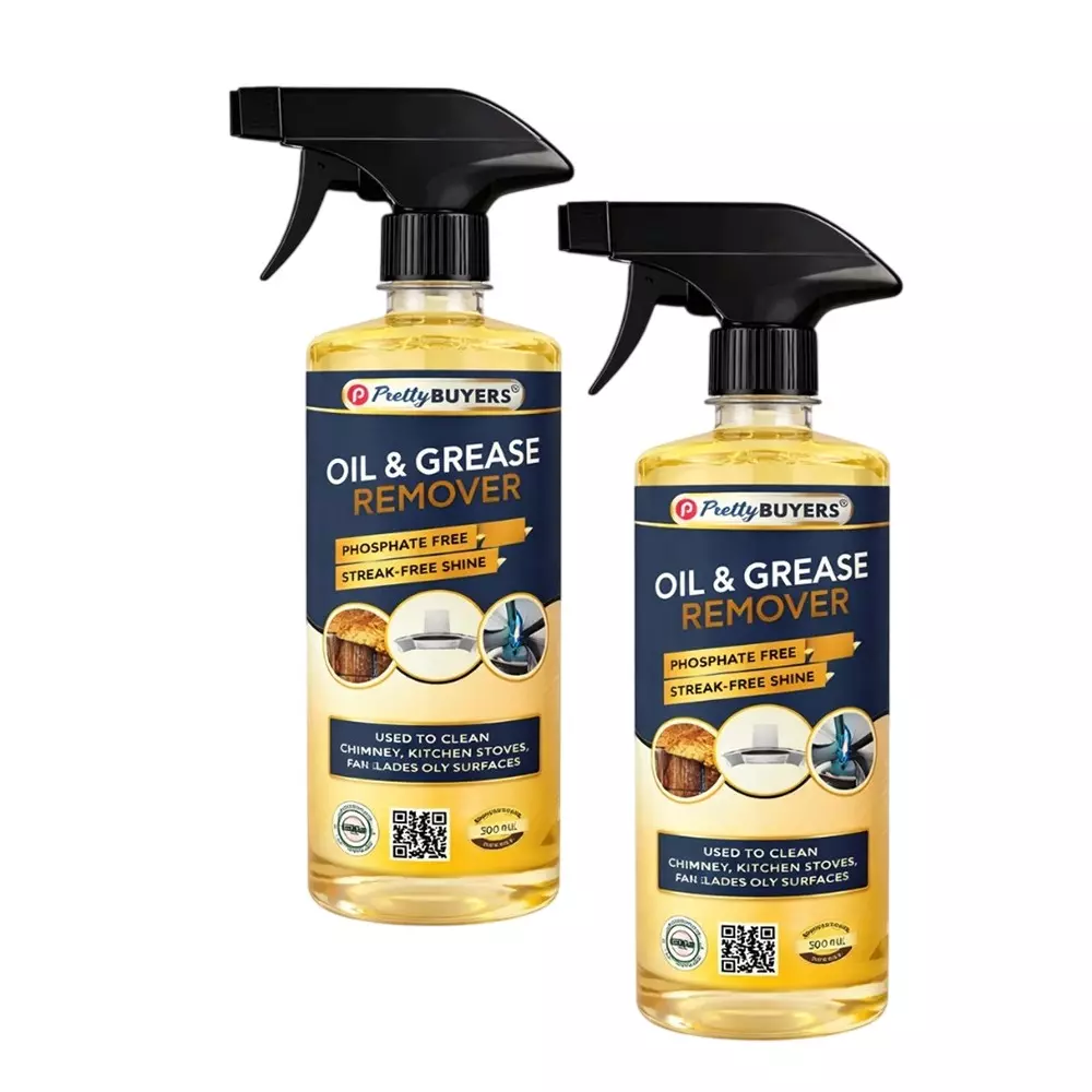 PrettyBUYERS Kitchen Cleaner Spray, Oil & Grease Stain Remover 500 ml Each (Pack of 2)