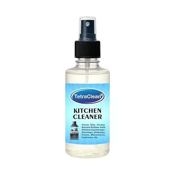 TetraClean Kitchen Cleaner & Stain Remover Spray 250 ml Fresh Scent Streak Free Eco-Friendly for Sinks, Tiles, Floors, Marble, Granite