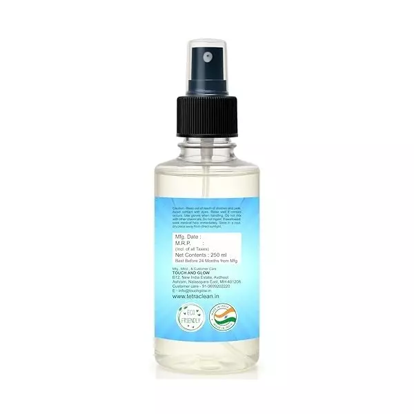 TetraClean Kitchen Cleaner & Stain Remover Spray 250 ml Fresh Scent Streak Free Eco-Friendly for Sinks, Tiles, Floors, Marble, Granite