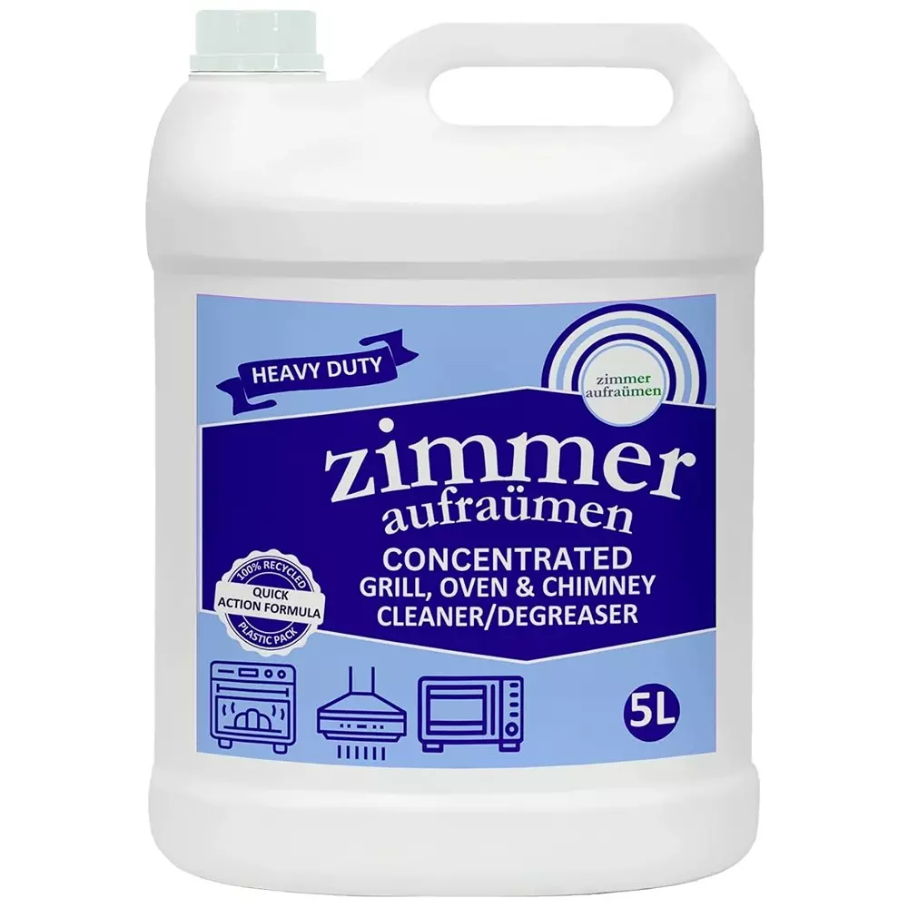 Zimmer Aufraumen Heavy Duty Kitchen Degreaser & Chimney Cleaner Liquid 5 L Can, ZA-GRL5L