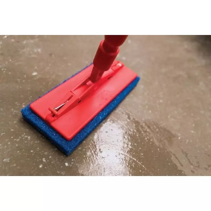 VIKAN Scourer Blue 245x115x25 mm for Industrial Cleaning Use, 5524 (Pack of 10 Pcs)