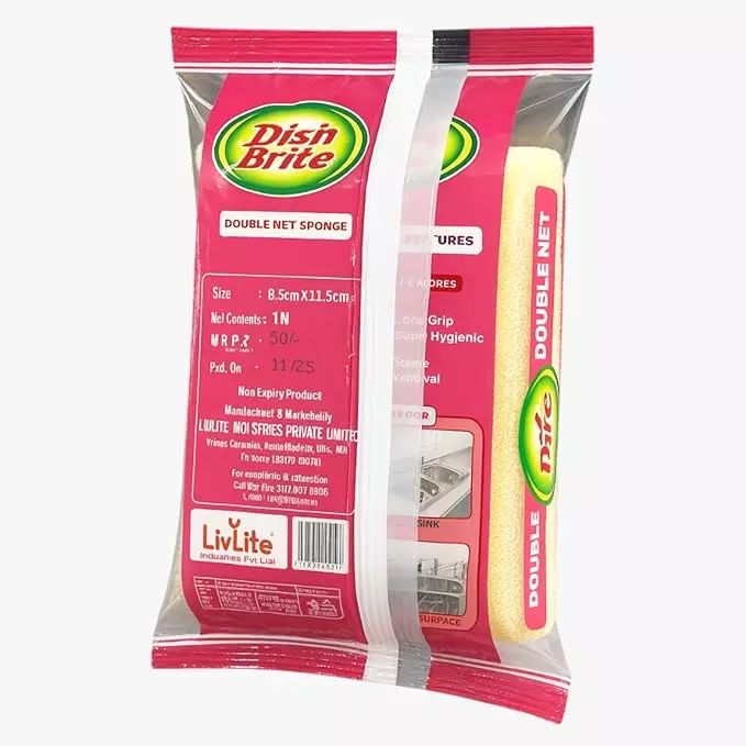 dish-brite-double-net-sponge-scrub-pad-with-stain-splitter-net-multicolor-for-cleaning-utensils-pack-of-3