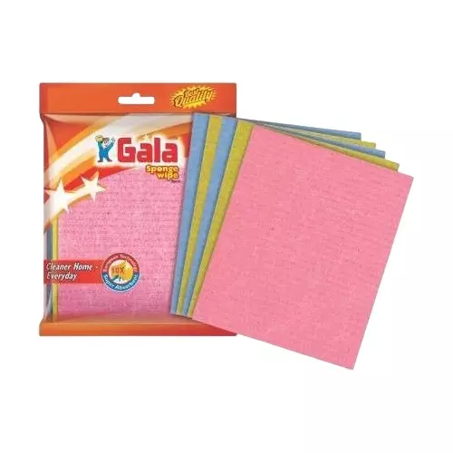 Gala Wipe Scrub Sponge Combo Rubber Assorted for Kitchen Use