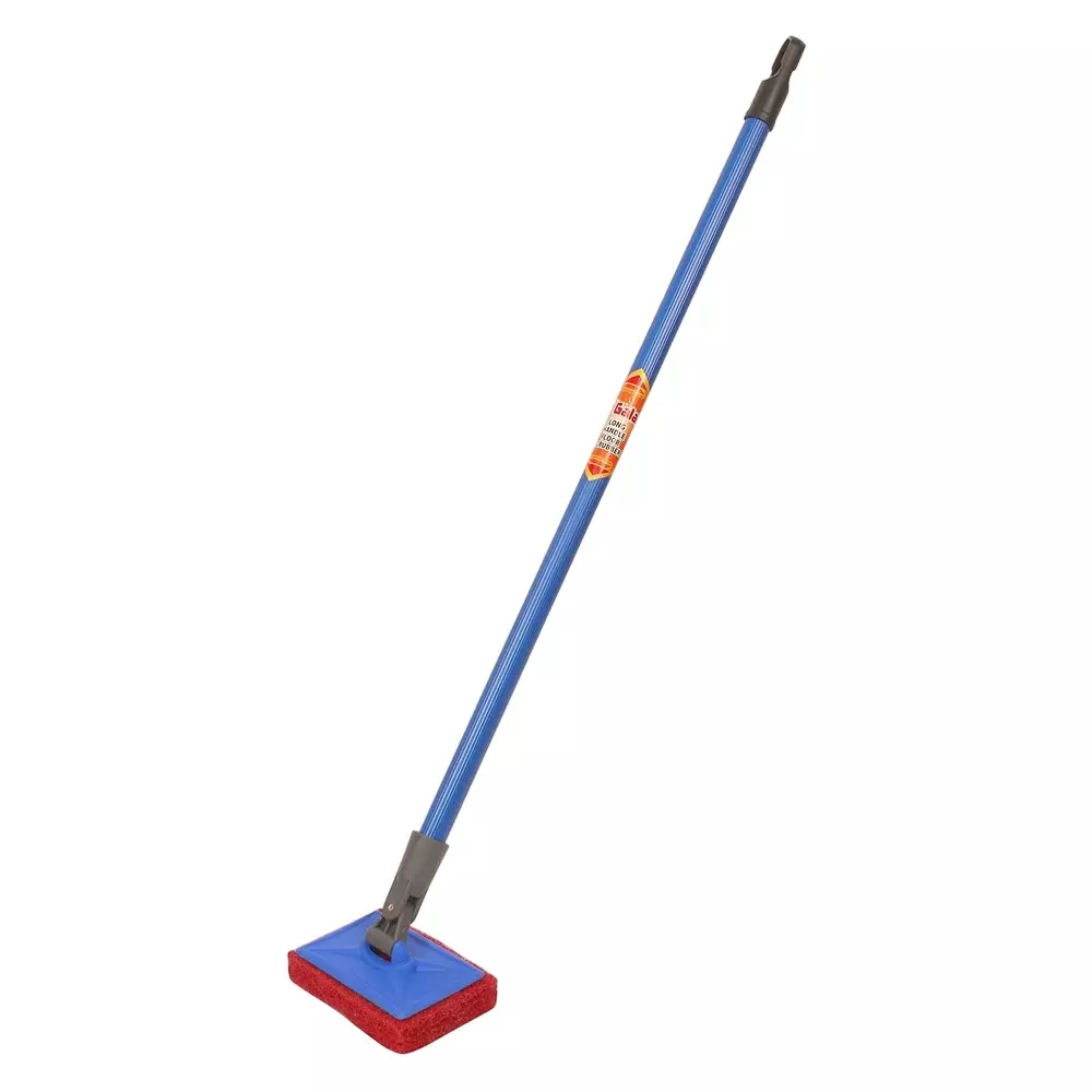 Gala Scrubber With Long Handle Plastic Multicolor Plastic Handle Material for Home & Office Use