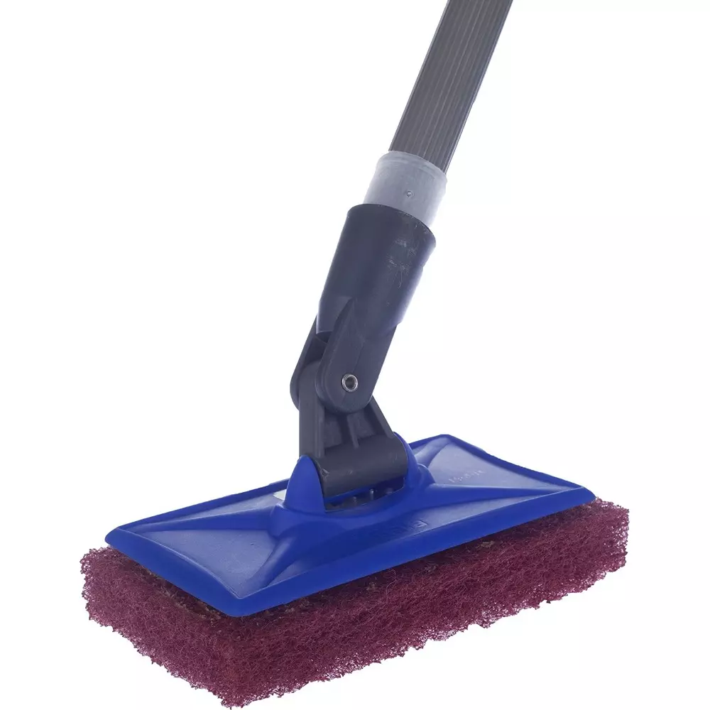 Gala Scrubber With Long Handle Plastic Multicolor Plastic Handle Material for Home & Office Use