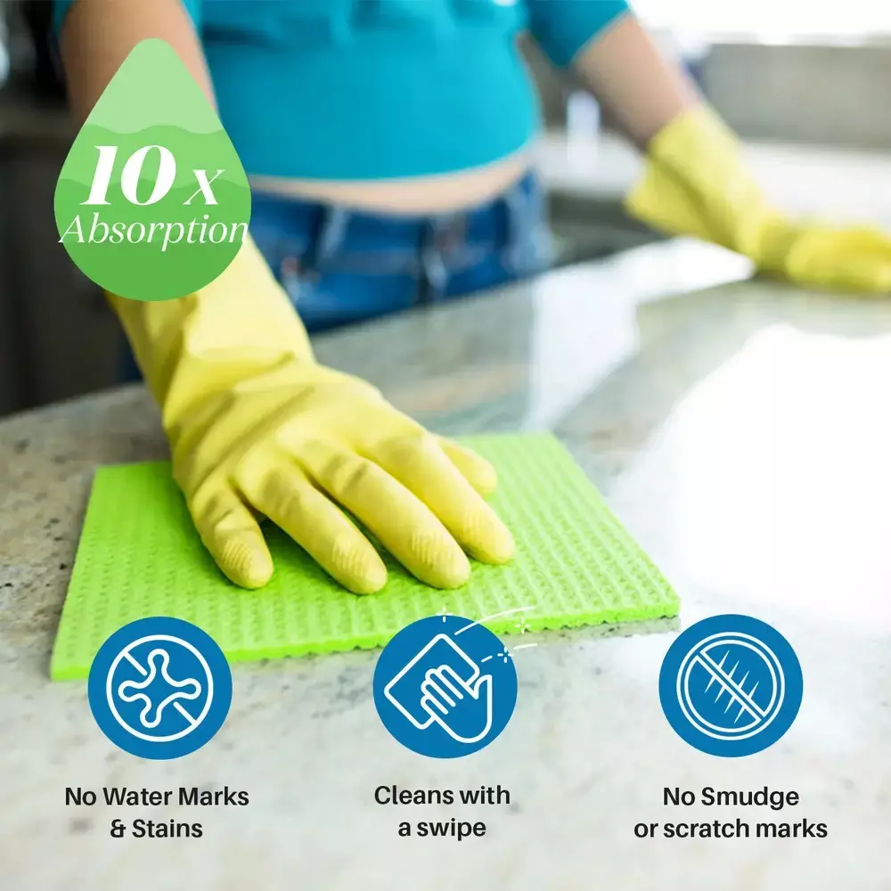 GENERIC Wipe and Shine Sponge Wipes Bio-Degradable, Assorted (5 Packet)