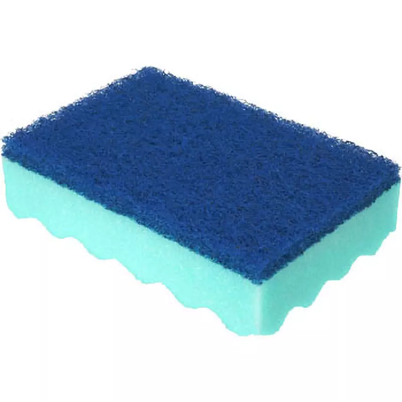 monotaro-sponge-antibacterial-wavy-nylon-nonwoven-fabric-with-abrasive-polyurethane-foam-115x70x30-mm-green