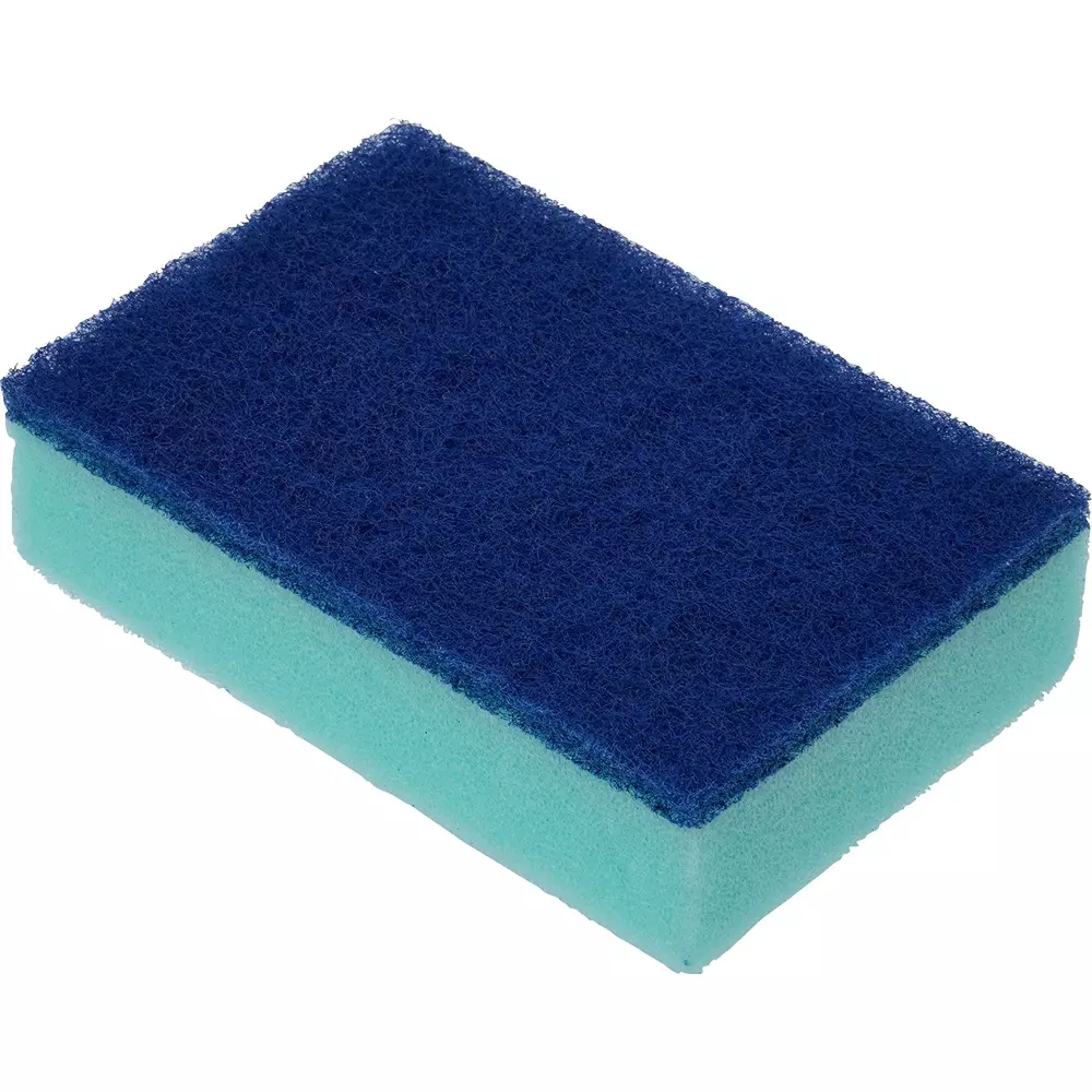 MonotaRO Sponge Antibacterial Type Flat Type Nylon nonwoven fabric (with abrasive), polyurethane foam 115x70x30 mm, S